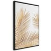 Artgeist Paveikslas - Golden Palm Leaves (1 Part) Vertical