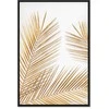 Artgeist Paveikslas - Golden Palm Leaves (1 Part) Vertical