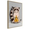 Artgeist Paveikslas - Gourmand Raccoon (1 Part) Vertical