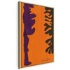 Artgeist Paveikslas - Henri Matisse – Juodas and Violet Arabesques on Oranžinis