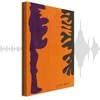 Artgeist Paveikslas - Henri Matisse – Juodas and Violet Arabesques on Oranžinis