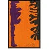 Artgeist Paveikslas - Henri Matisse – Juodas and Violet Arabesques on Oranžinis