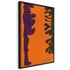 Artgeist Paveikslas - Henri Matisse – Juodas and Violet Arabesques on Oranžinis