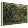Artgeist Paveikslas - Henri Rousseau – Le Lion ayant faim se jette sur l'Antilope