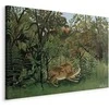 Artgeist Paveikslas - Henri Rousseau – Le Lion ayant faim se jette sur l'Antilope