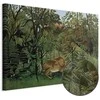 Artgeist Paveikslas - Henri Rousseau – Le Lion ayant faim se jette sur l'Antilope