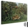 Artgeist Paveikslas - Henri Rousseau – Le Lion ayant faim se jette sur l'Antilope