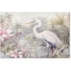 Artgeist Paveikslas - Heron wading in a pond - illustration in bright colours