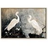 Artgeist Paveikslas - Herons and cherry blossoms - oriental-style illustration depicting birds