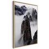 Artgeist Paveikslas - High Mountains in Mist (1-part) - Landscape of Clouds Amid Rocks