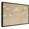 Artgeist Paveikslas - Holiday Sky - Sunny Day with a Rainbow and Flying Birds