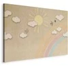 Artgeist Paveikslas - Holiday Sky - Sunny Day with a Rainbow and Flying Birds