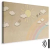 Artgeist Paveikslas - Holiday Sky - Sunny Day with a Rainbow and Flying Birds