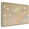 Artgeist Paveikslas - Holiday Sky - Sunny Day with a Rainbow and Flying Birds