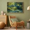 Artgeist Paveikslas - Impressionist bridge - painting of a bridge against a picturesque background