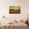 Artgeist Paveikslas - Impressionistic fields - painted golden landscape with fields of grain