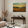 Artgeist Paveikslas - Impressionistic fields - painted golden landscape with fields of grain
