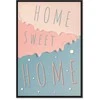 Artgeist Paveikslas - Inscriptions: Home Sweet Home (1 Part) Vertical