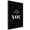 Artgeist Paveikslas - Key to Success (1-part) - Juodas and Baltas English Inscriptions