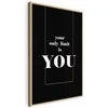 Artgeist Paveikslas - Key to Success (1-part) - Juodas and Baltas English Inscriptions