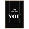 Artgeist Paveikslas - Key to Success (1-part) - Juodas and Baltas English Inscriptions