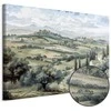 Artgeist Paveikslas - Landscape with Žalias Fields and Trees Tuscan Sunny View