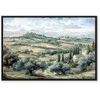 Artgeist Paveikslas - Landscape with Žalias Fields and Trees Tuscan Sunny View