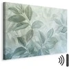 Artgeist Paveikslas - Large Leaves in Shades of Žalias-Mint: Botanical Motif