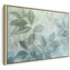 Artgeist Paveikslas - Large Leaves in Shades of Žalias-Mint: Botanical Motif