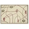 Artgeist Paveikslas - Lines and shapes – bead labyrinth on a pale washed background