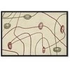 Artgeist Paveikslas - Lines and shapes – bead labyrinth on a pale washed background