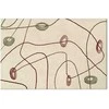 Artgeist Paveikslas - Lines and shapes – bead labyrinth on a pale washed background