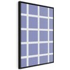 Artgeist Paveikslas - Lines and Symmetry - Expressive Baltas Grid on a Mėlyna Background