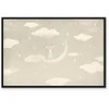 Artgeist Paveikslas - Little Conqueror - A Mouse in Heart Pajamas on the Moon Among Clouds