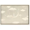 Artgeist Paveikslas - Little Conqueror - A Mouse in Heart Pajamas on the Moon Among Clouds