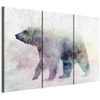 Artgeist Paveikslas - Lonely Bear (3 Parts)