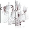 Artgeist Paveikslas - Magnolias over Water (5 Parts) Wide Pilkas