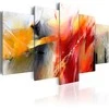 Artgeist Paveikslas - Magnolias over Water (5 Parts) Wide Pilkas