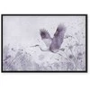Artgeist Paveikslas - Majestic flight - a crane in flight in monochrome