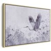 Artgeist Paveikslas - Majestic flight - a crane in flight in monochrome