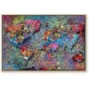 Artgeist Paveikslas - Map: Jackson Pollock inspiration