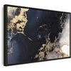 Artgeist Paveikslas - Marble and navy mėlynas – abstract textured pattern inspired by the starry sky