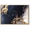 Artgeist Paveikslas - Marble and navy mėlynas – abstract textured pattern inspired by the starry sky