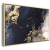 Artgeist Paveikslas - Marble and navy mėlynas – abstract textured pattern inspired by the starry sky