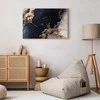 Artgeist Paveikslas - Marble and navy mėlynas – abstract textured pattern inspired by the starry sky
