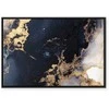 Artgeist Paveikslas - Marble and navy mėlynas – abstract textured pattern inspired by the starry sky