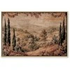 Artgeist Paveikslas - Mediterranean landscape - old tapestry with a hill and a lake