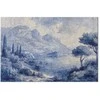 Artgeist Paveikslas - Mėlyna Bay - Italian landscape of Lake Como painted with mėlynas ink