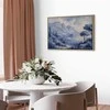 Artgeist Paveikslas - Mėlyna Bay - Italian landscape of Lake Como painted with mėlynas ink