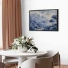 Artgeist Paveikslas - Mėlyna Bay - Italian landscape of Lake Como painted with mėlynas ink